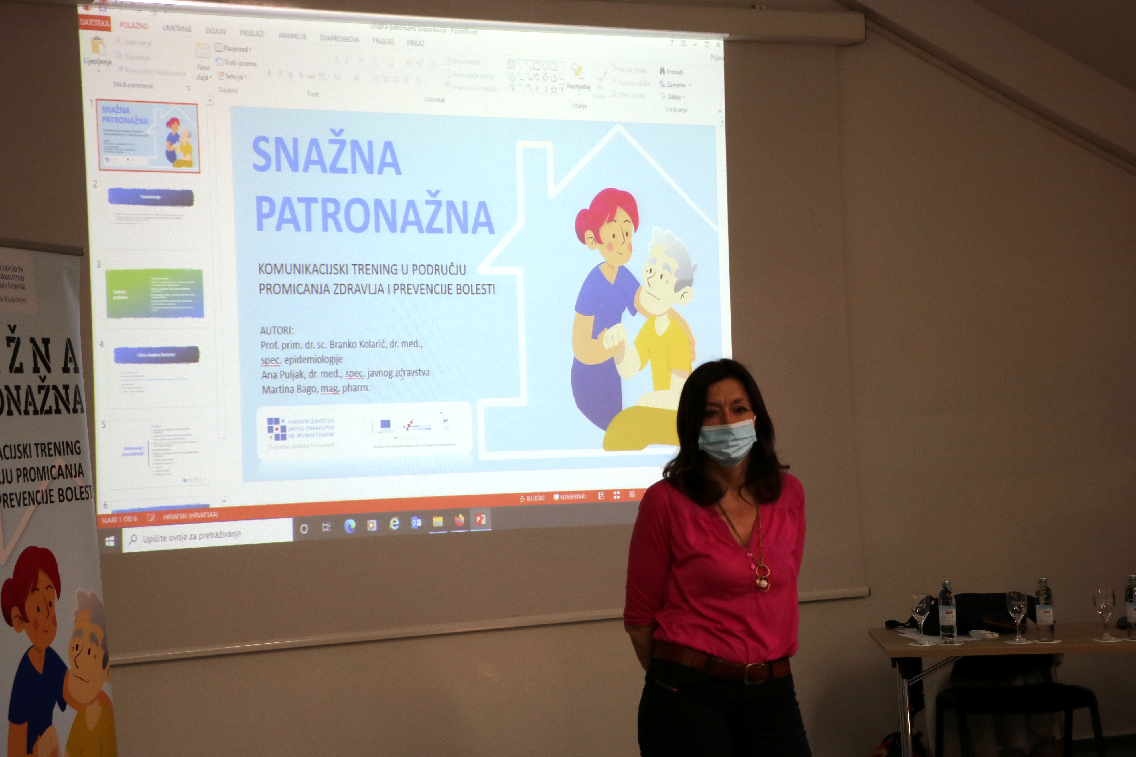 SNAŽNA PATRONAŽNA – komunikacijski trening u području promicanja zdravlja i prevencije bolesti 17.-19. ožujak, 2021.