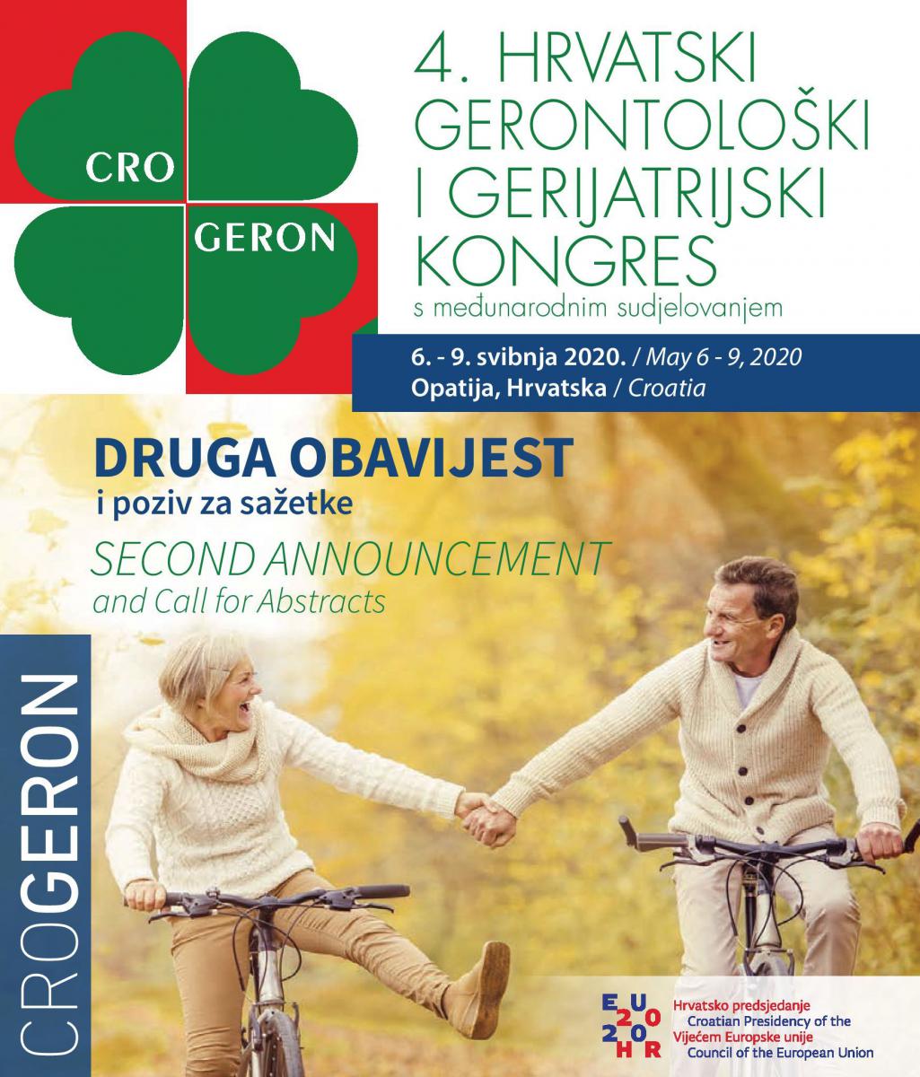 4. hrvatski gerontološki i gerijatrijski kongres - druga obavijest