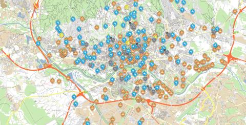 Ecological map of the City of Zagreb