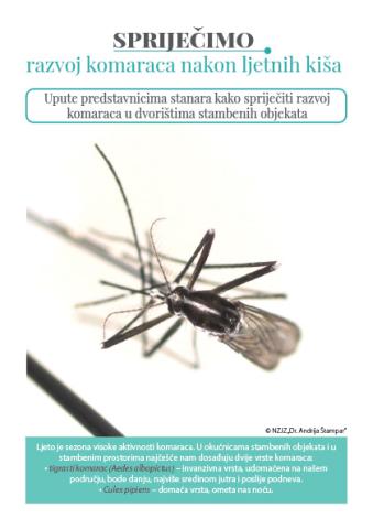 Komarci - upute predstavnicima stanara - naslovnica