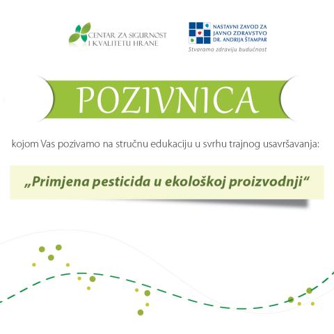 Pozivnica na edukciju o pesticidima