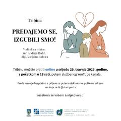 Tribina "Predajemo se, izgubili smo"